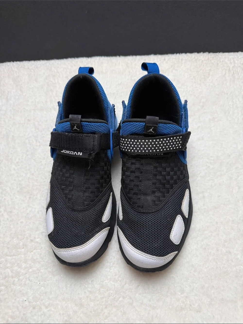Jordan Black and Blue Slip-On Sneakers